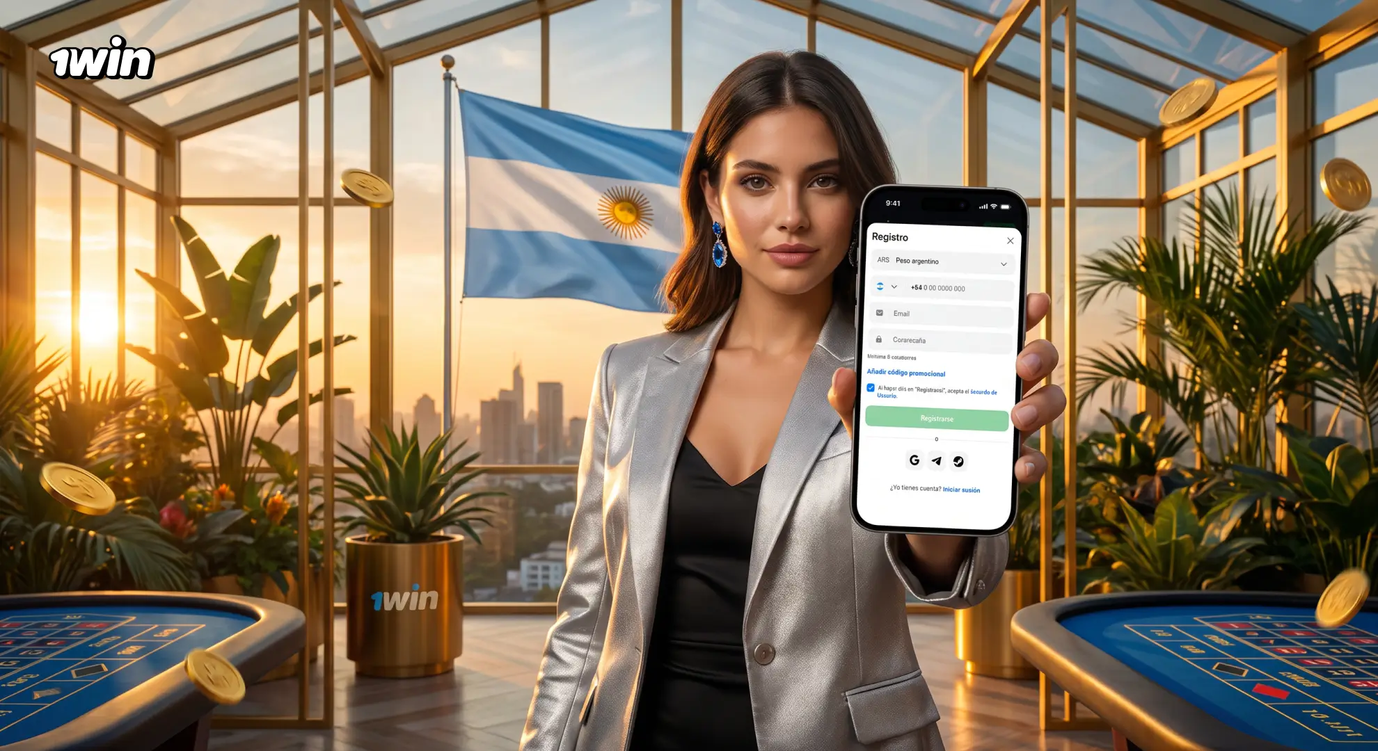 Registro de cuenta nueva en 1win